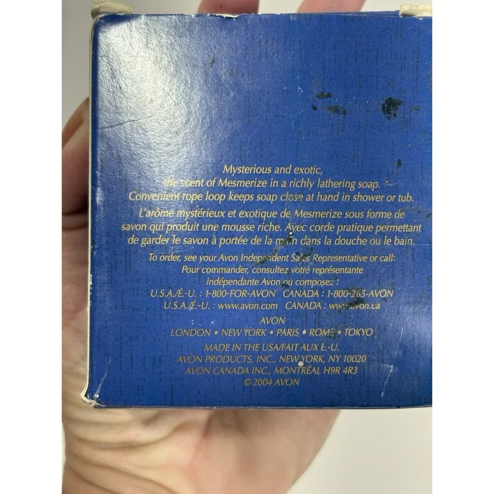 Avon Mesmerize Men's Soap on a Rope‎ 5 ounces New Old Stock Discontinued For Men